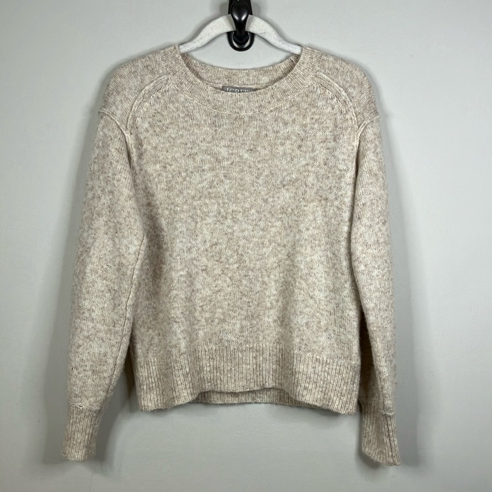 J Crew tan oversized super soft sweater - Picture 1 of 7